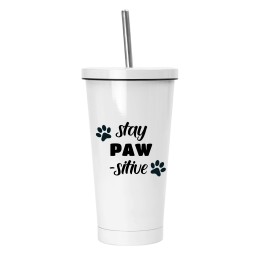 Stay Pawsitive Frappe Mug