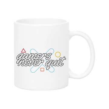 Gamers never quit Mug