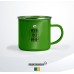 Enamel Mug 12oz Silver Rim