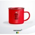 Enamel Mug 12oz Silver Rim