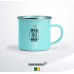 Enamel Mug 12oz Silver Rim