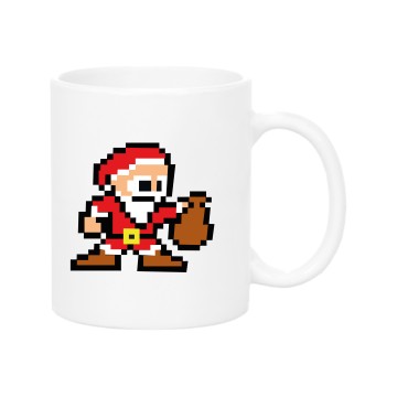 Pixelated Santa Mug