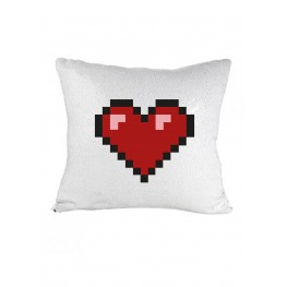 Pixelated Love Sequin Pillow