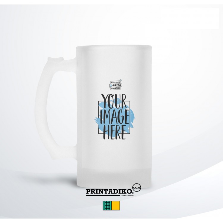 Download Bee1010 Frosted Beer Mug 16oz Printadiko Custom T Shirts Mugs Key Rings Special Gifts Limassol Cyprus